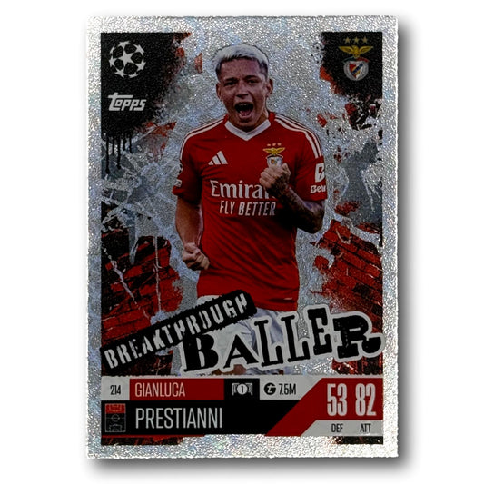 Topps Match Attax 2024/25 - Breakthrough Baller - Gianluca Prestianni