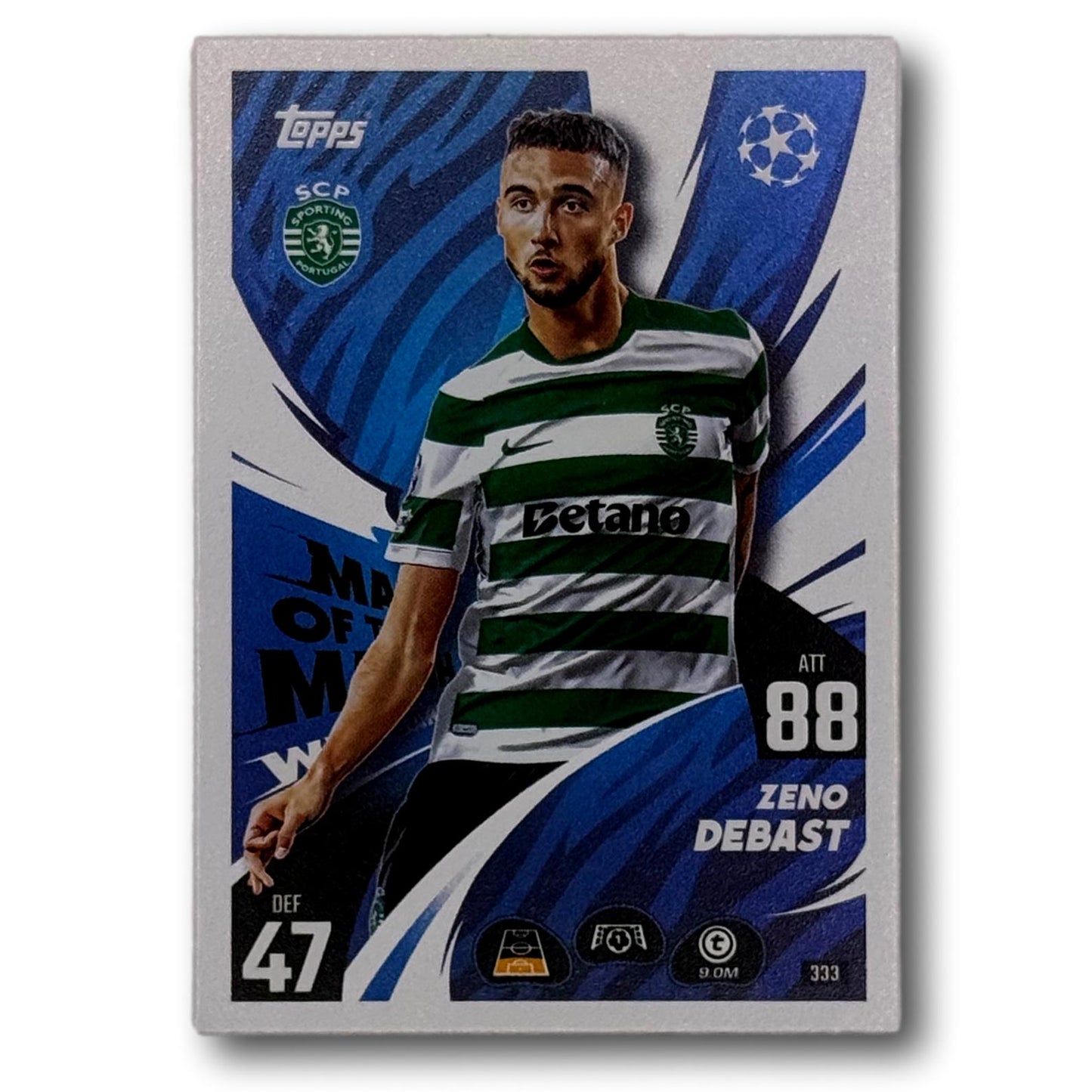 Topps Match Attax 2025/26 - Homme du match - Zeno Debast