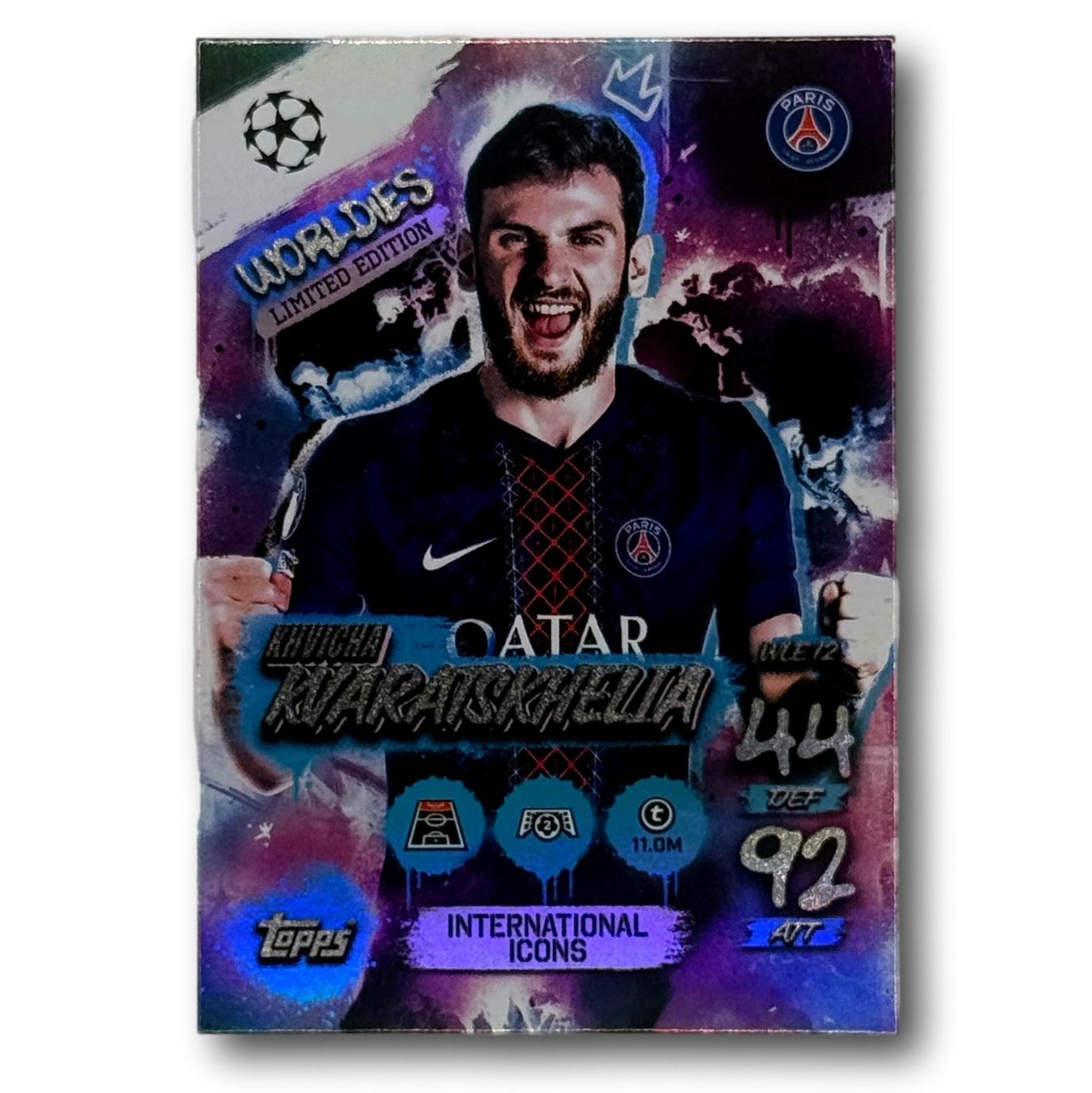 Topps Match Attax 2025/26 - Worldies Édition Limitée - Khvicha Kvaratshelia