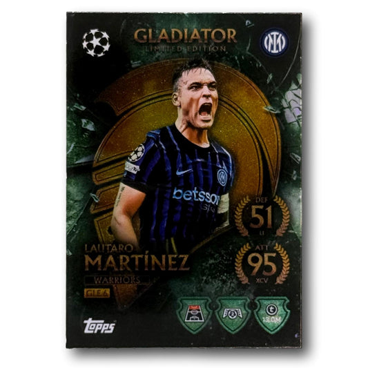 Topps Match Attax 2025/26 - Gladiator Limited Edition - Lautaro Martínez