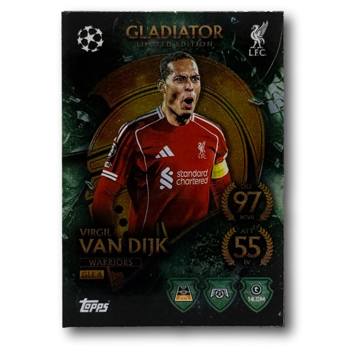 Topps Match Attax 2025/26 - Gladiator Limited Edition - Virgil van Dijk