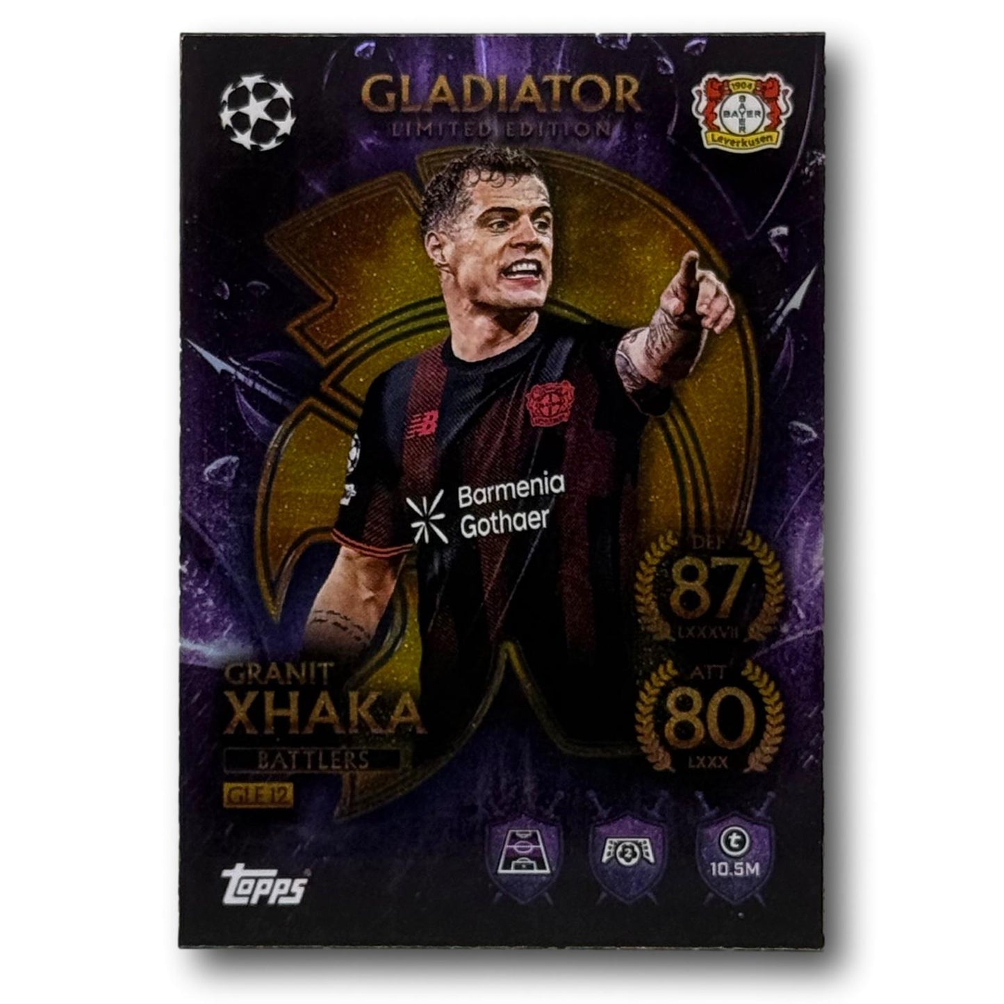 Topps Match Attax 2025/26 - Gladiator Édition Limitée - Granit Xhaka