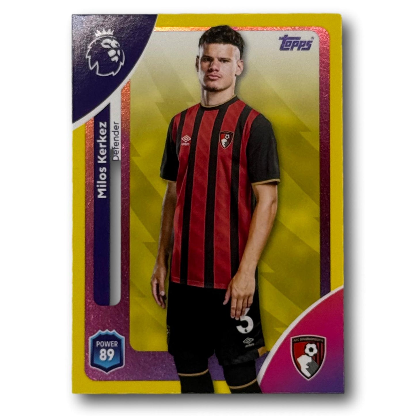 Topps Premier League 2025/26 - Parallèle jaune - Milos Kerkez