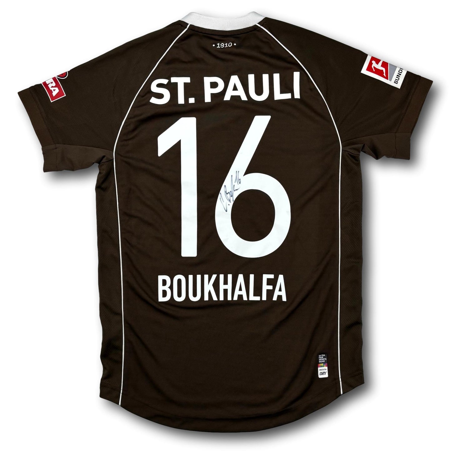 FC St. Pauli - 2023-24 - Porté en match - Domicile - M - Di!Y - Boukhalfa #13 - signé