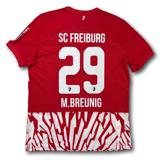 SC Fribourg - 2023-24 - Maillot porté en match - Domicile - XL - Nike - M. Breunig #29