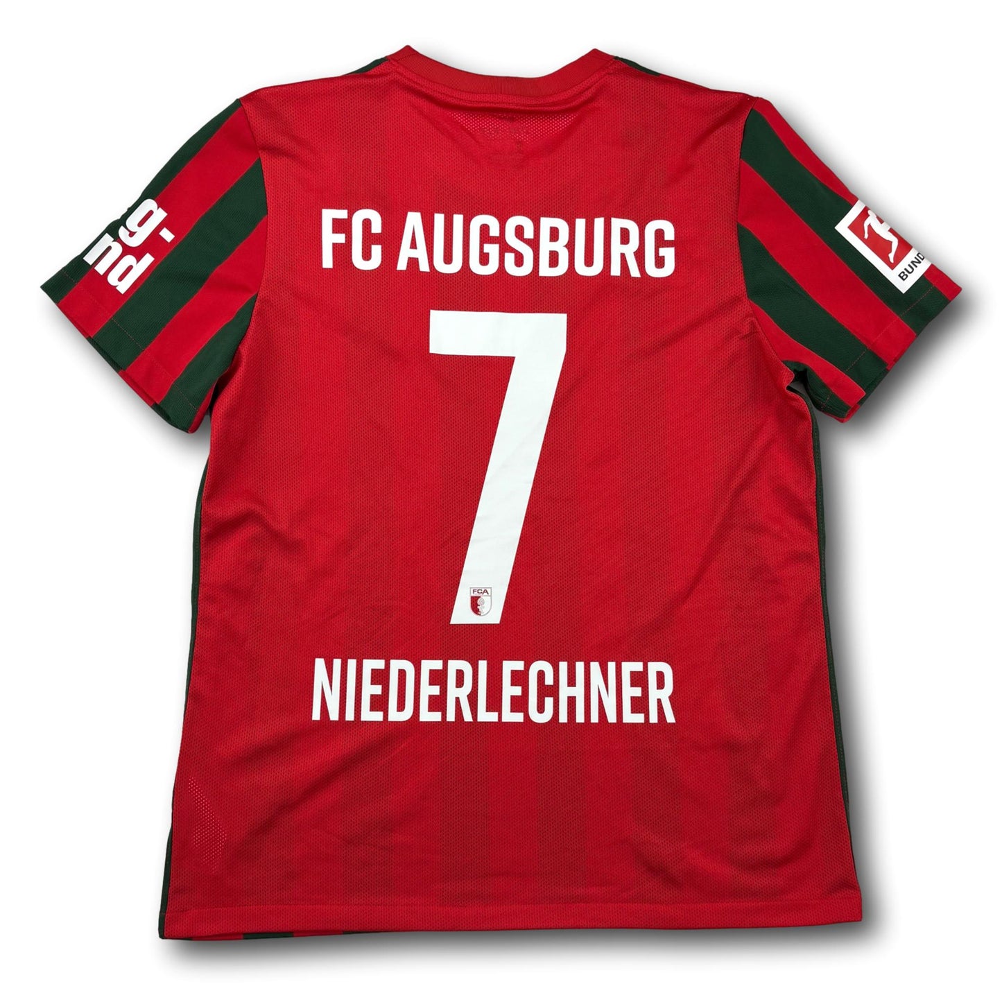 FC Augsbourg - 2021-22 - Maillot porté - Domicile - L - Nike - Niederlechner #7