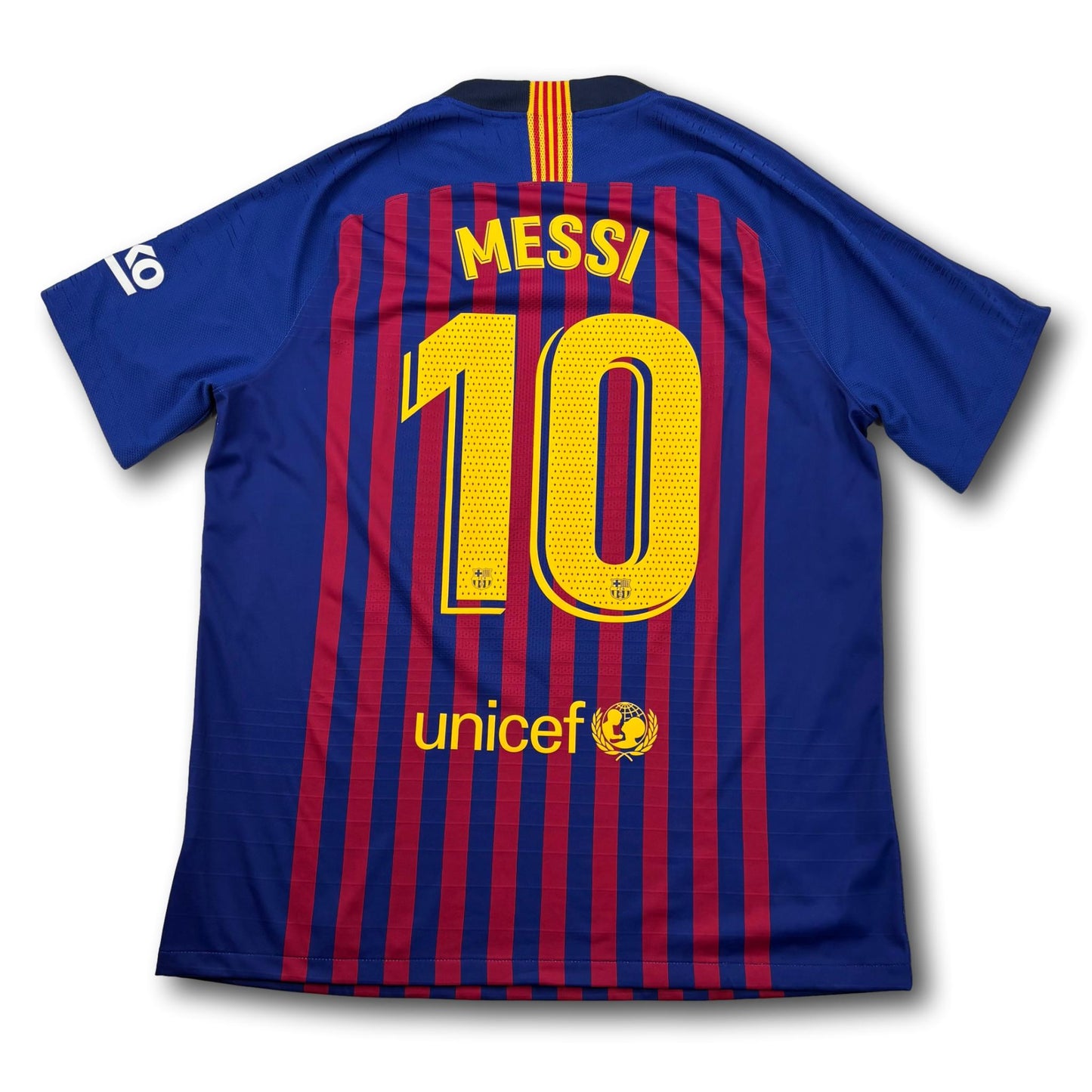 FC Barcelone - 2018-19 - Authentique - Domicile - XL - Nike - Messi #10