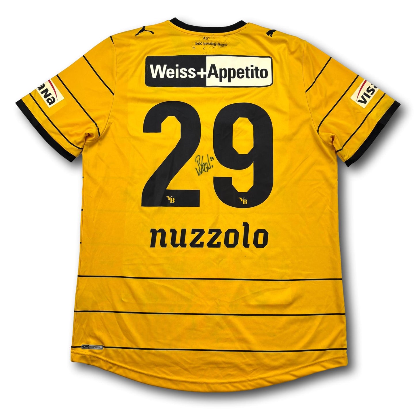BSC Young Boys - 2011-12 - Domicile - XL - Puma - Nuzzolo #29 - signé