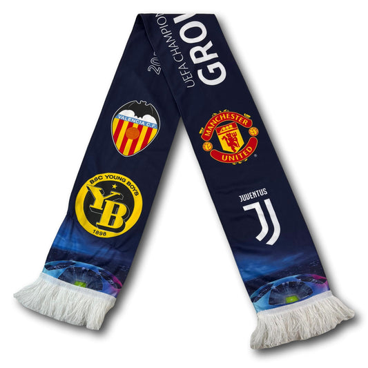 Écharpe de supporter Valence CF / BSC Young Boys / Manchester United / Juventus Turin - Ligue des champions de l'UEFA 2018-19
