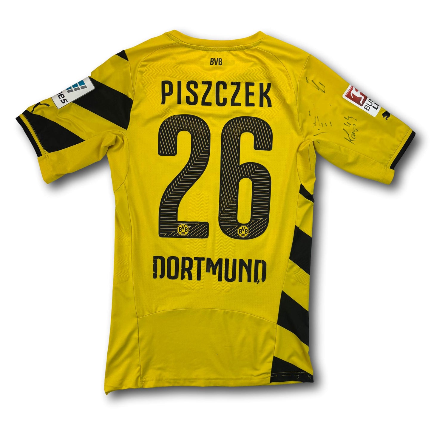 Borussia Dortmund - 2014-15 - Porté en match - Domicile - XL - Puma - Piszczek #26 - signé