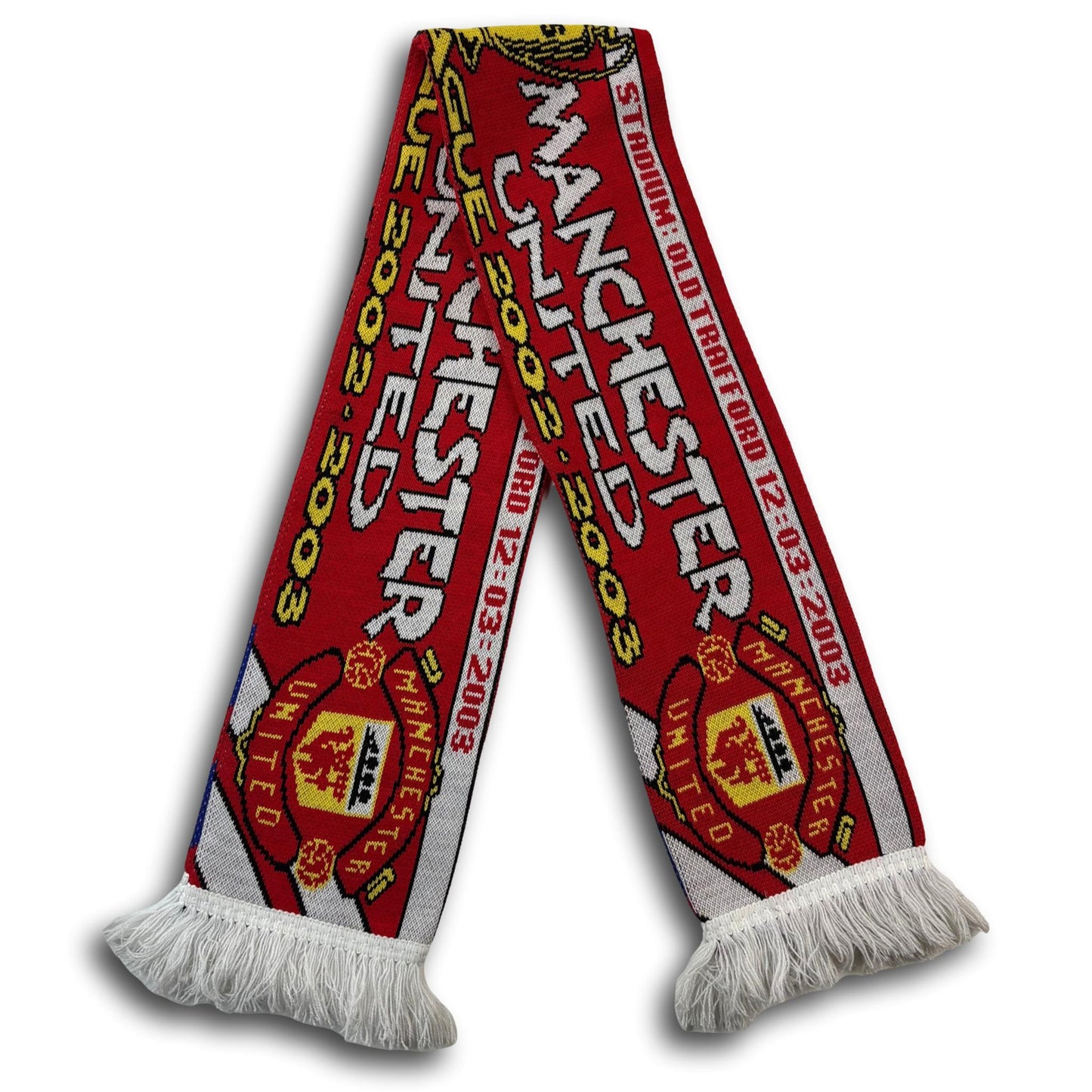 Écharpe de supporter Manchester United / FC Bâle - Ligue des champions de l'UEFA 2002/03