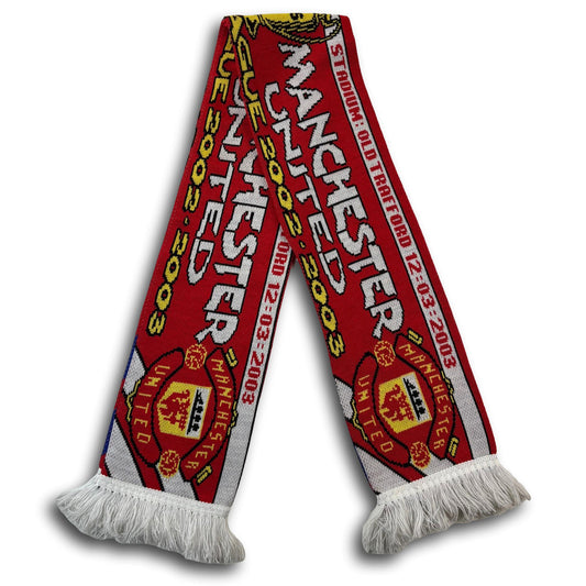 Écharpe de supporter Manchester United / FC Bâle - Ligue des champions de l'UEFA 2002/03