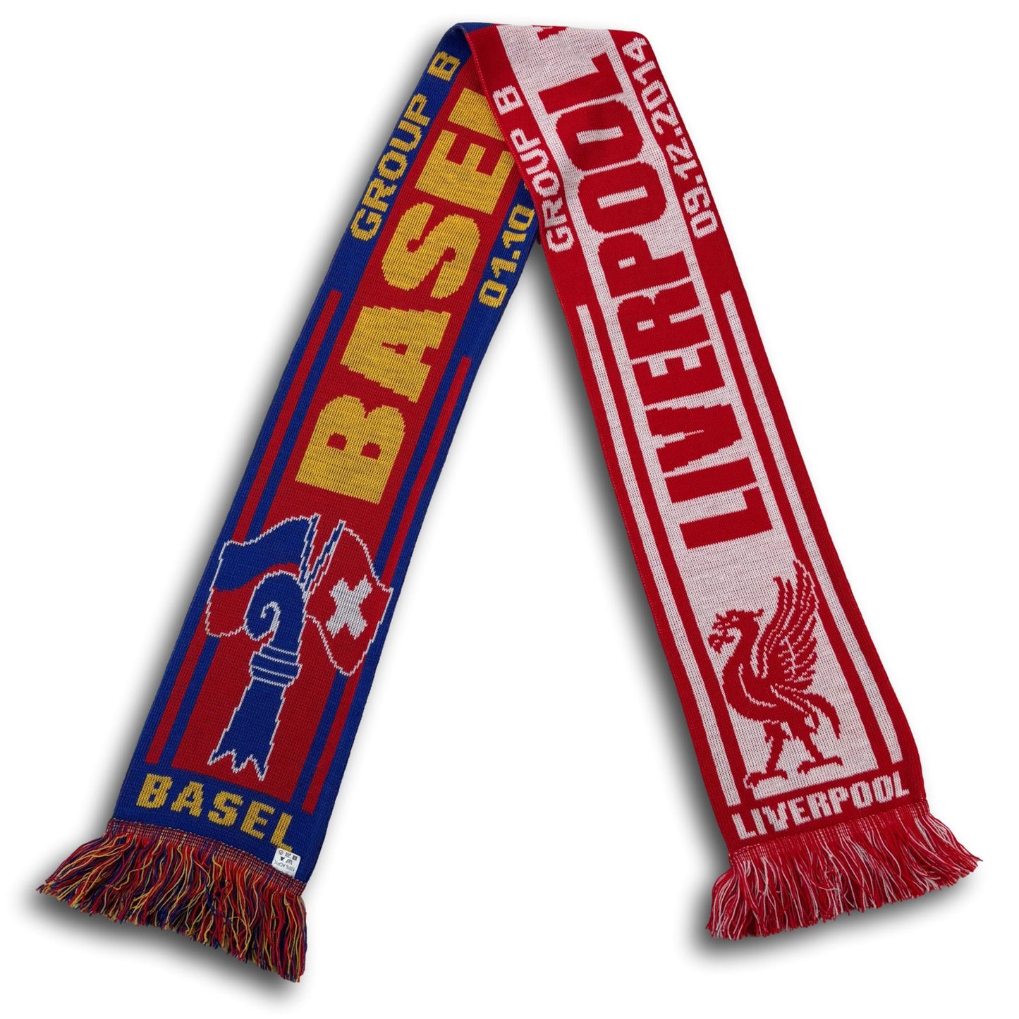 Écharpe de supporter FC Bâle / Liverpool FC - Ligue des champions de l'UEFA 2014/15