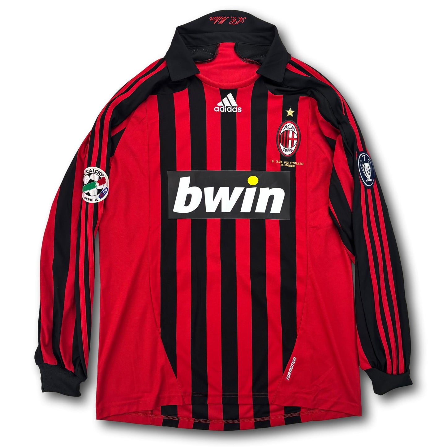 AC Milan - 2007-08 - Maillot porté à domicile - L - adidas - Pirlo #21