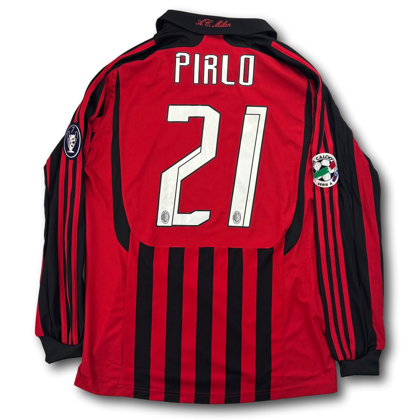AC Milan - 2007-08 - Maillot porté à domicile - L - adidas - Pirlo #21