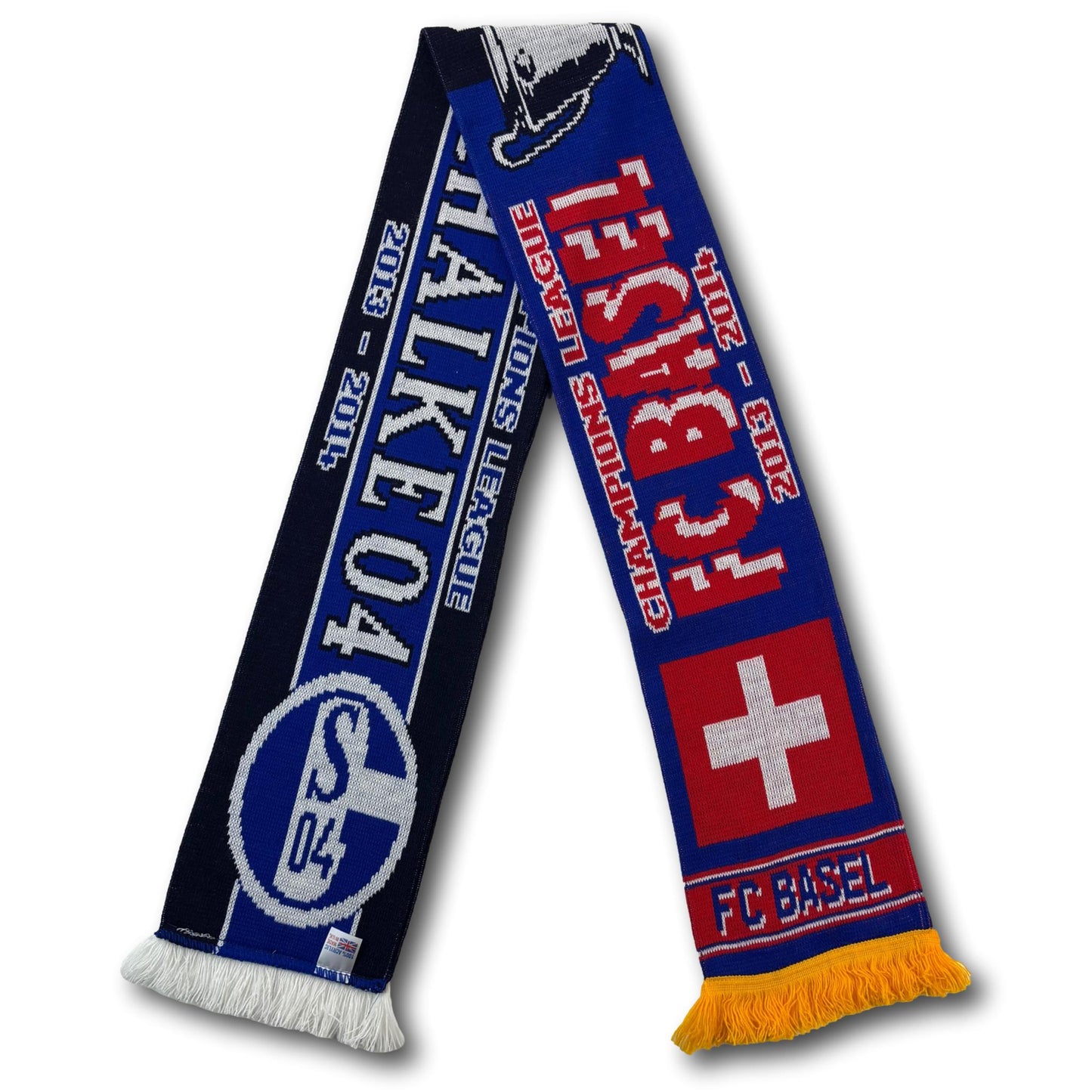 Écharpe de supporter FC Schalke 04 / FC Bâle - Ligue des champions de l'UEFA 2013/2014