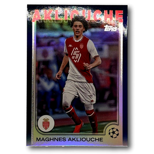 Topps UEFA Club Competitions 2024/25 - Black FlowFractor - Maghnes Akliouche