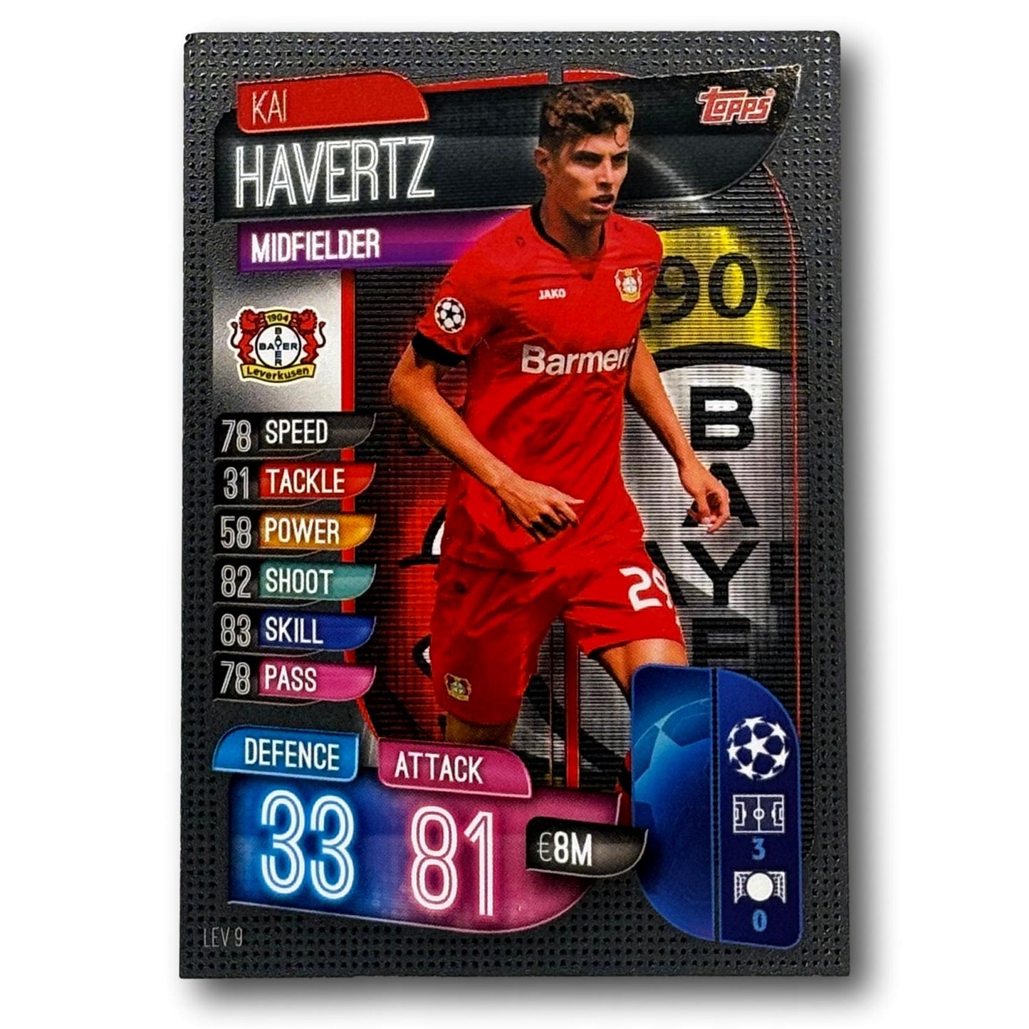 Topps Match Attax 2019/20 - Milieu de terrain - Kai Havertz