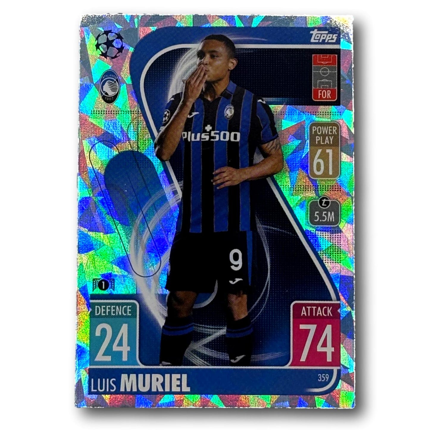Topps Match Attax 2021/22 - Parallèle Cristal - Luis Muriel