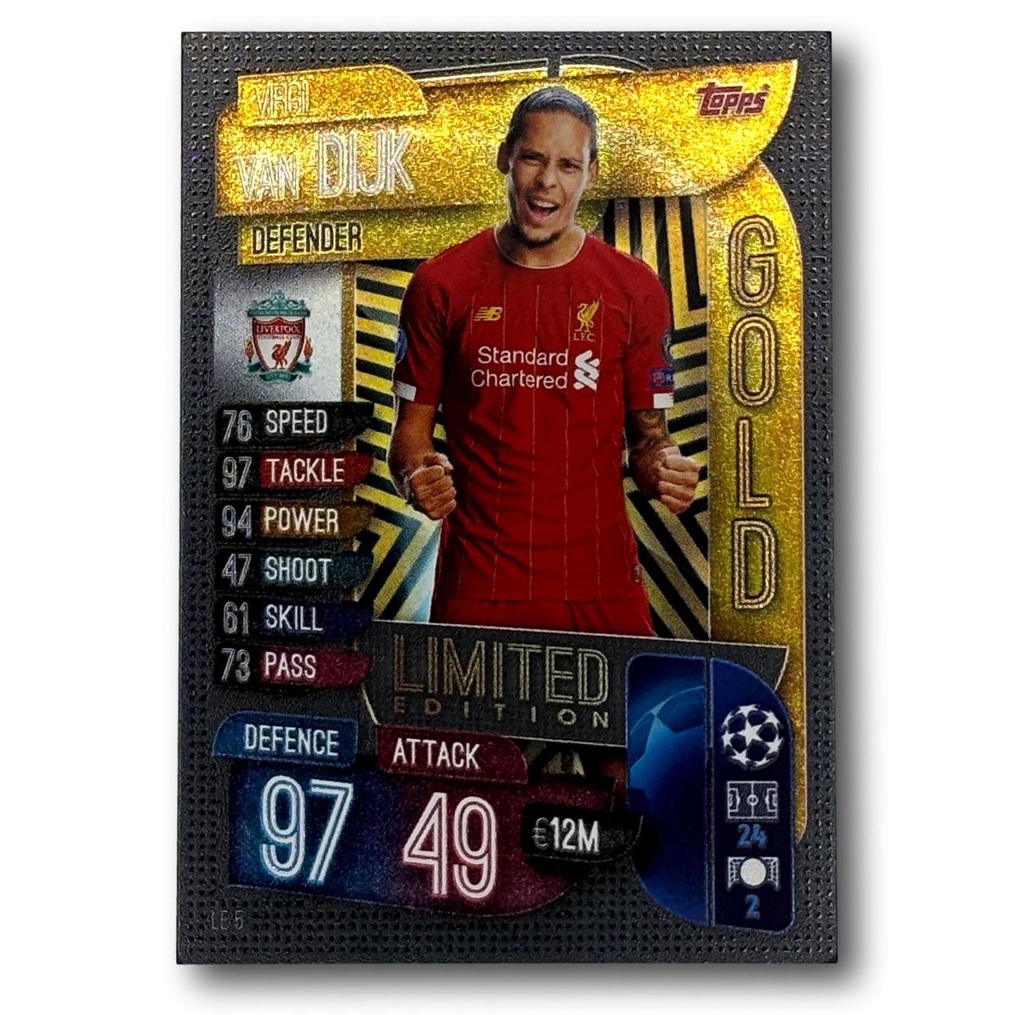 Topps Match Attax 2019/20 - Gold Limited Edition / Defender - Virgil van Dijk