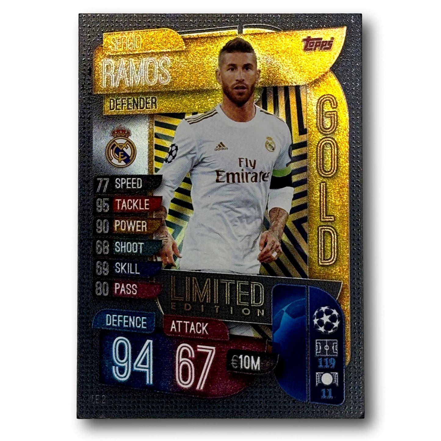 Topps Match Attax 2019/20 - Gold Limited Edition / Defender - Sergio Ramos