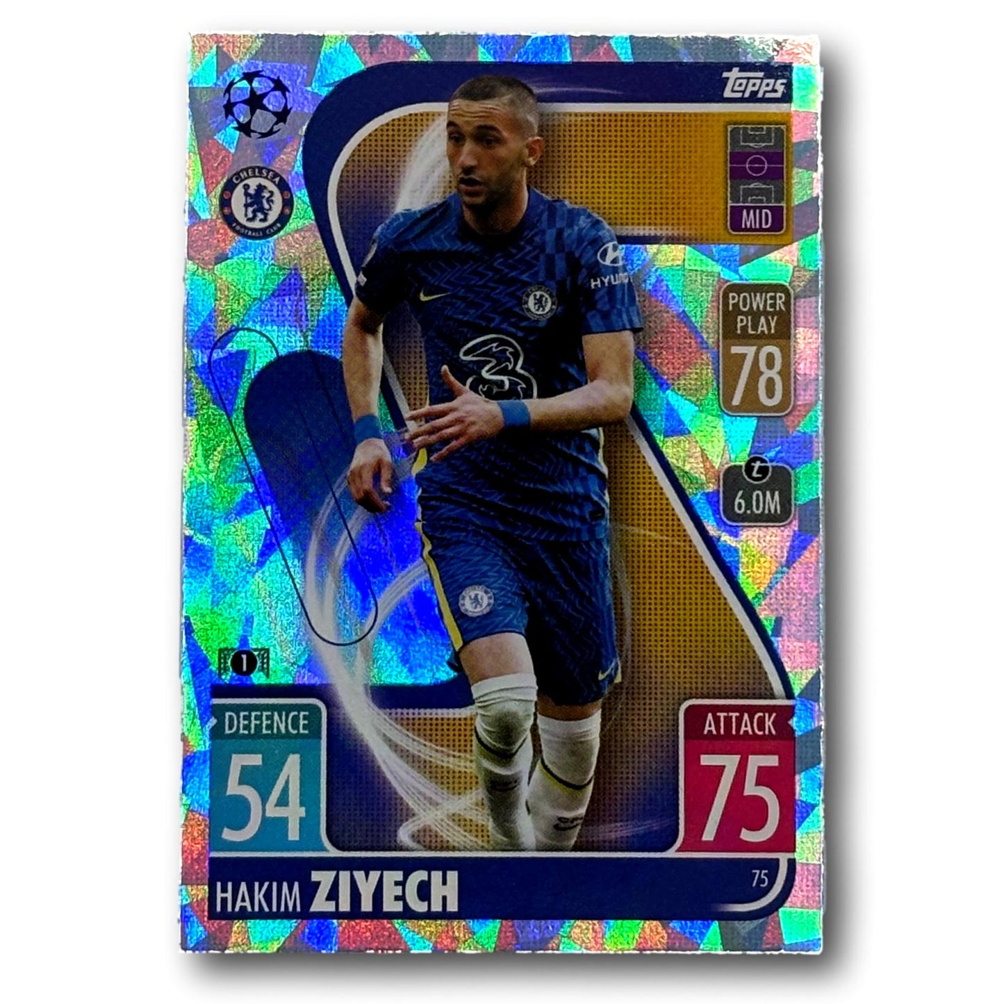 Topps Match Attax 2021/22 - Crystal Parallel - Hakim Ziyech