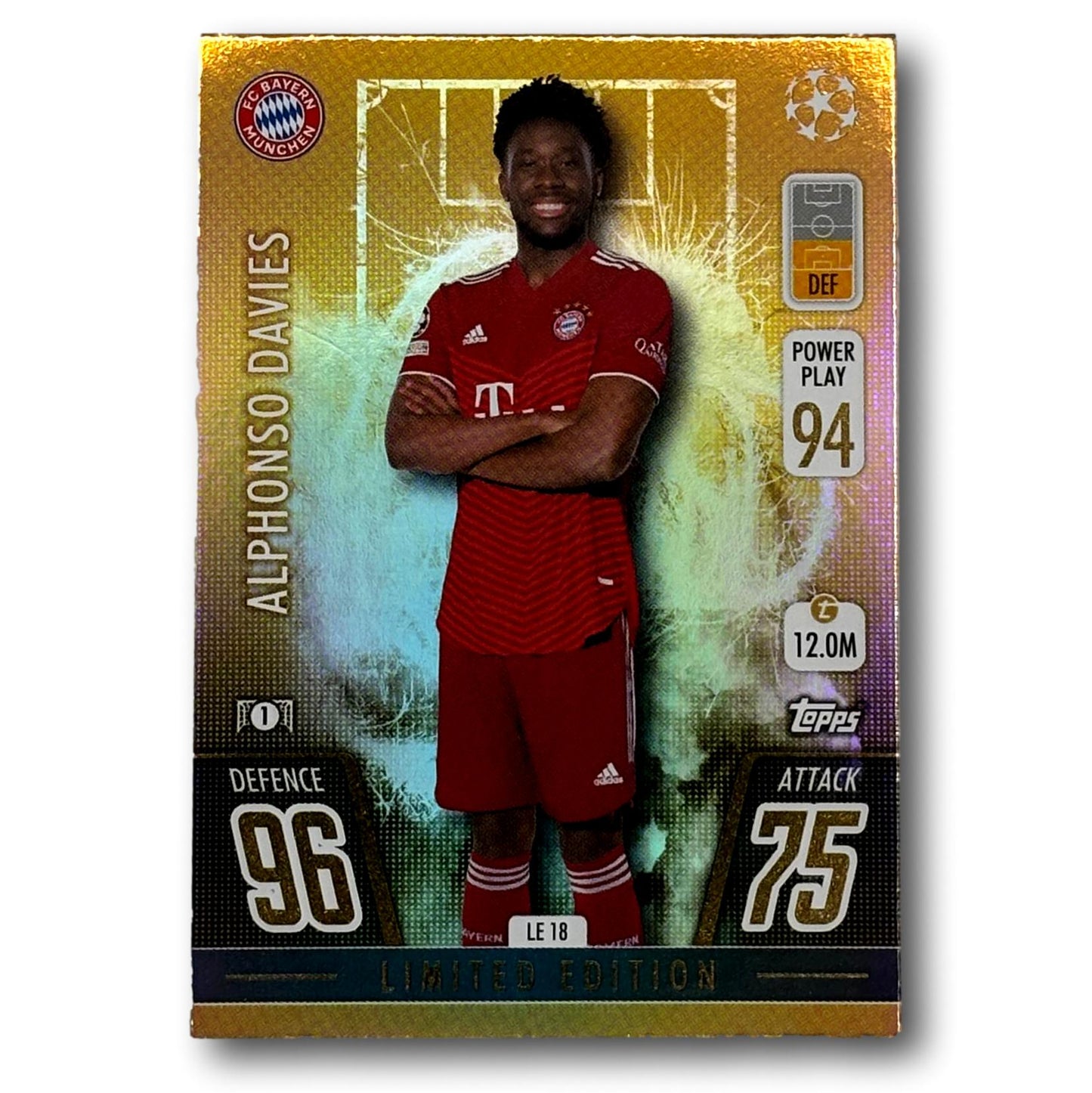 Topps Match Attax 2021/22 - Édition limitée - Alphonso Davies