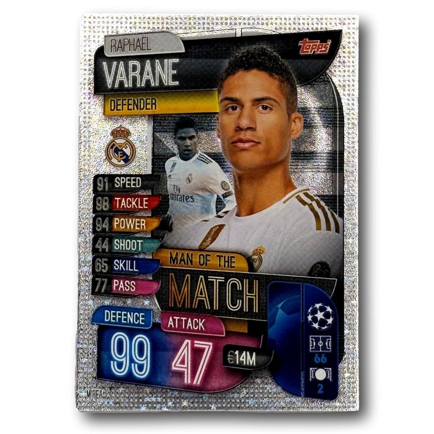 Topps Match Attax 2019/20 - Man of the Match / Defender - Raphaël Varane