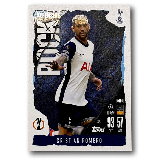 Topps Match Attax 2024/25 - Defensive Rock - Cristian Romero