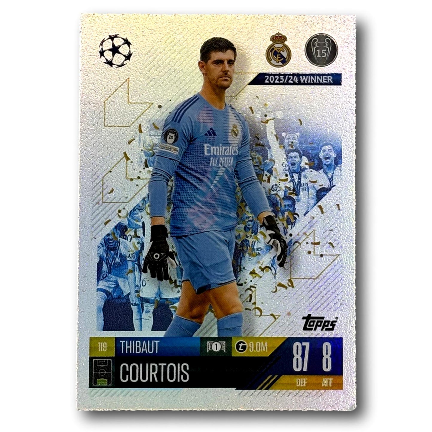Topps Match Attax 2024/25 - Vainqueur 2023/24 : Thibaut Courtois