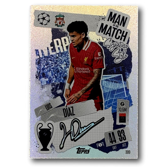 Topps Match Attax 2024/25 - Man of the Match / Signature Style - Luis Díaz