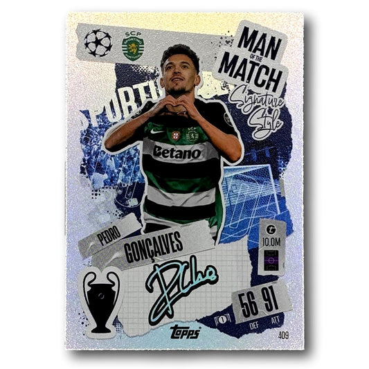 Topps Match Attax 2024/25 - Man of the Match / Signature Style -  Pedro Gonçalves
