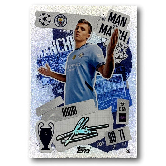 Topps Match Attax 2024/25 - Man of the Match / Signature Style -  Rodri