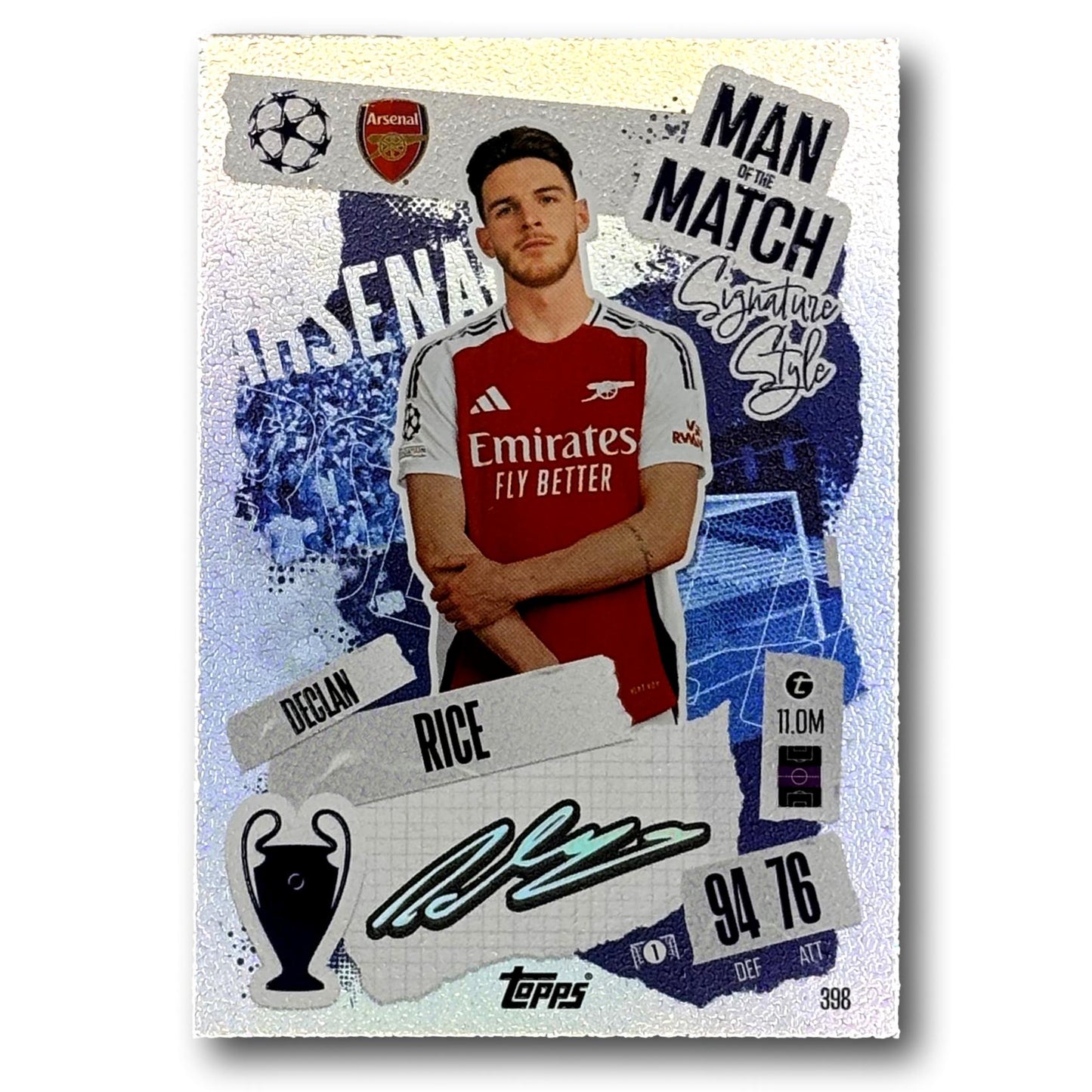 Topps Match Attax 2024/25 - Homme du match / Style signature - Declan Rice