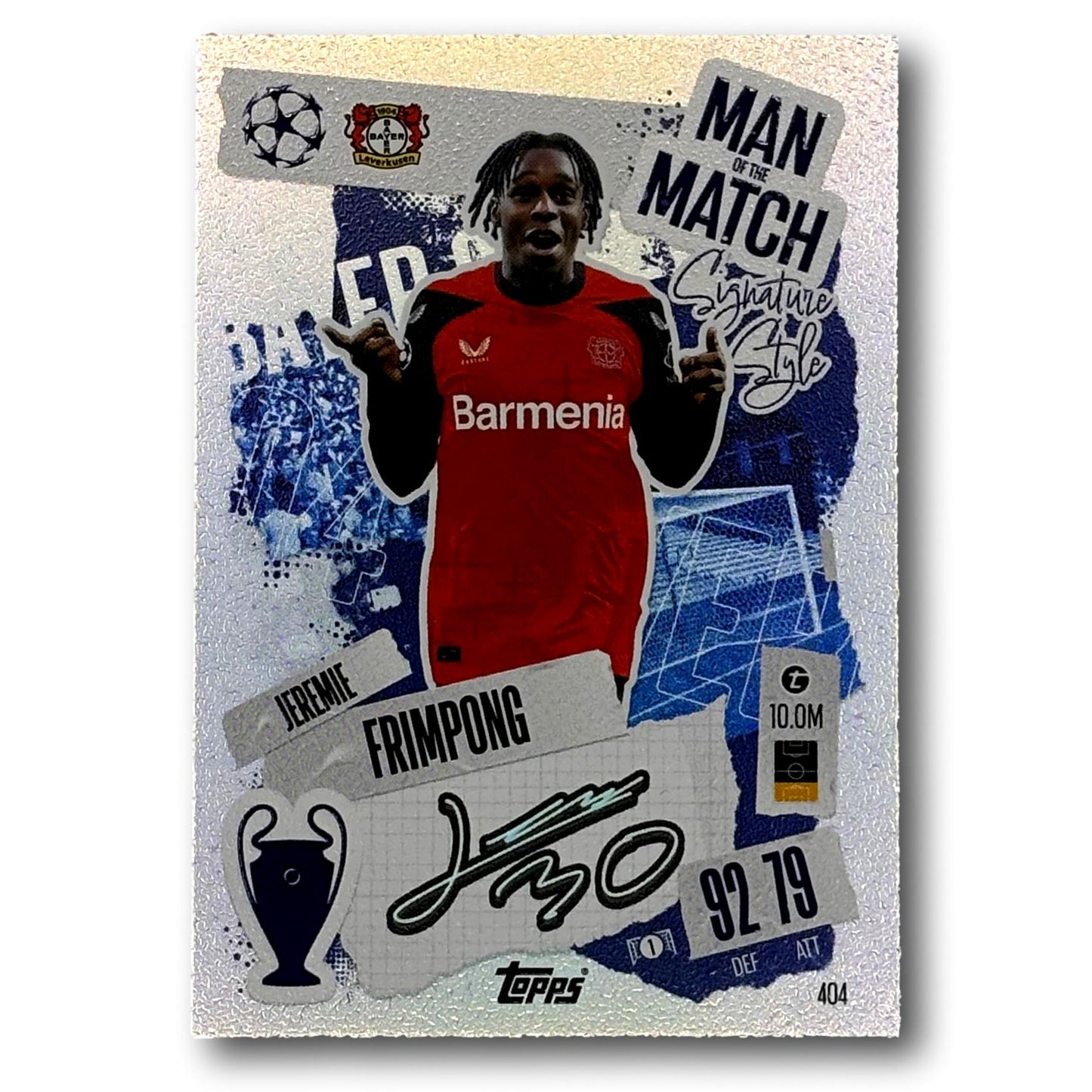 Topps Match Attax 2024/25 - Man of the Match / Signature Style - Jeremie Frimpong