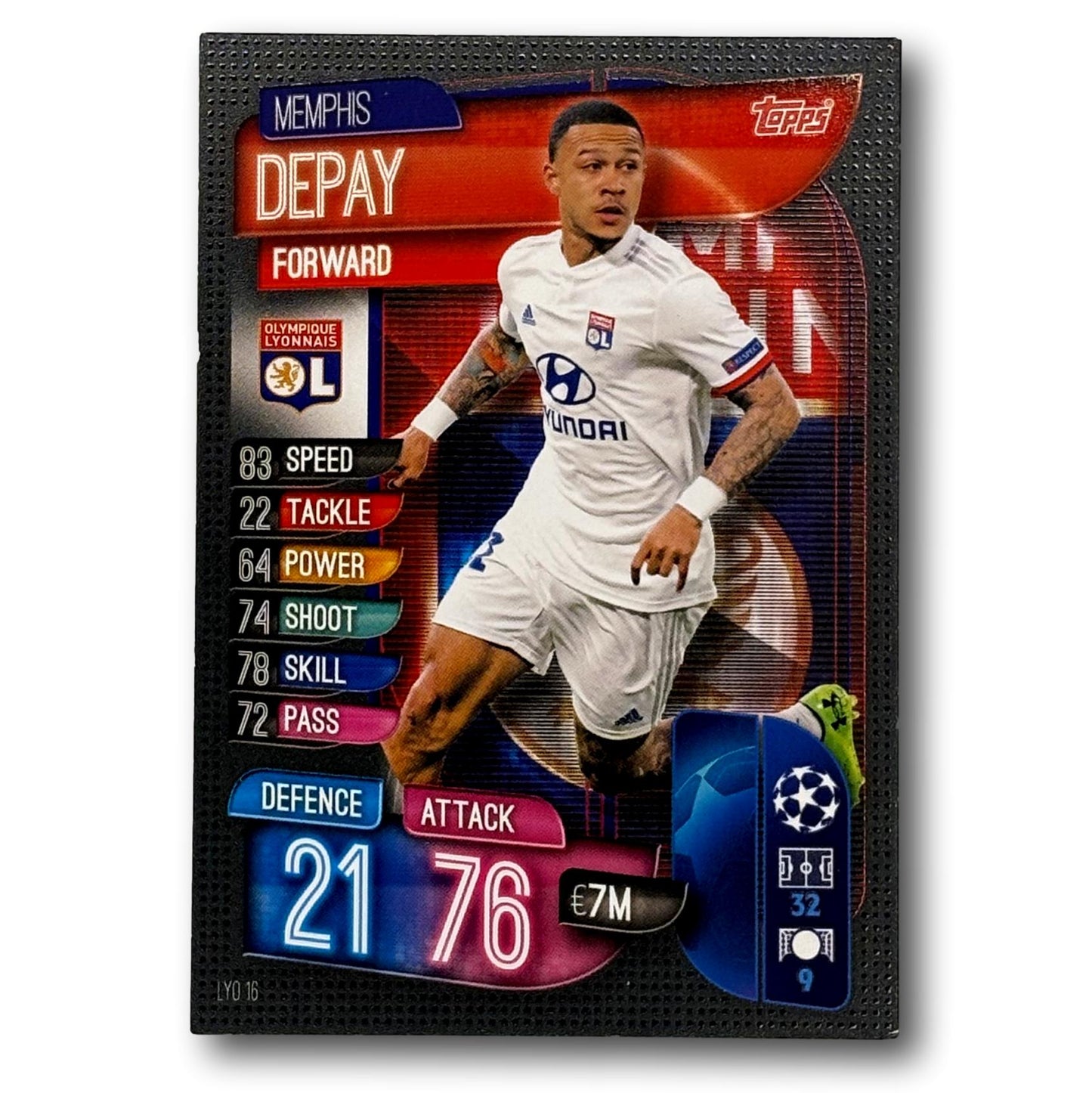 Topps Match Attax 2019/20 - Ailier - Memphis Depay