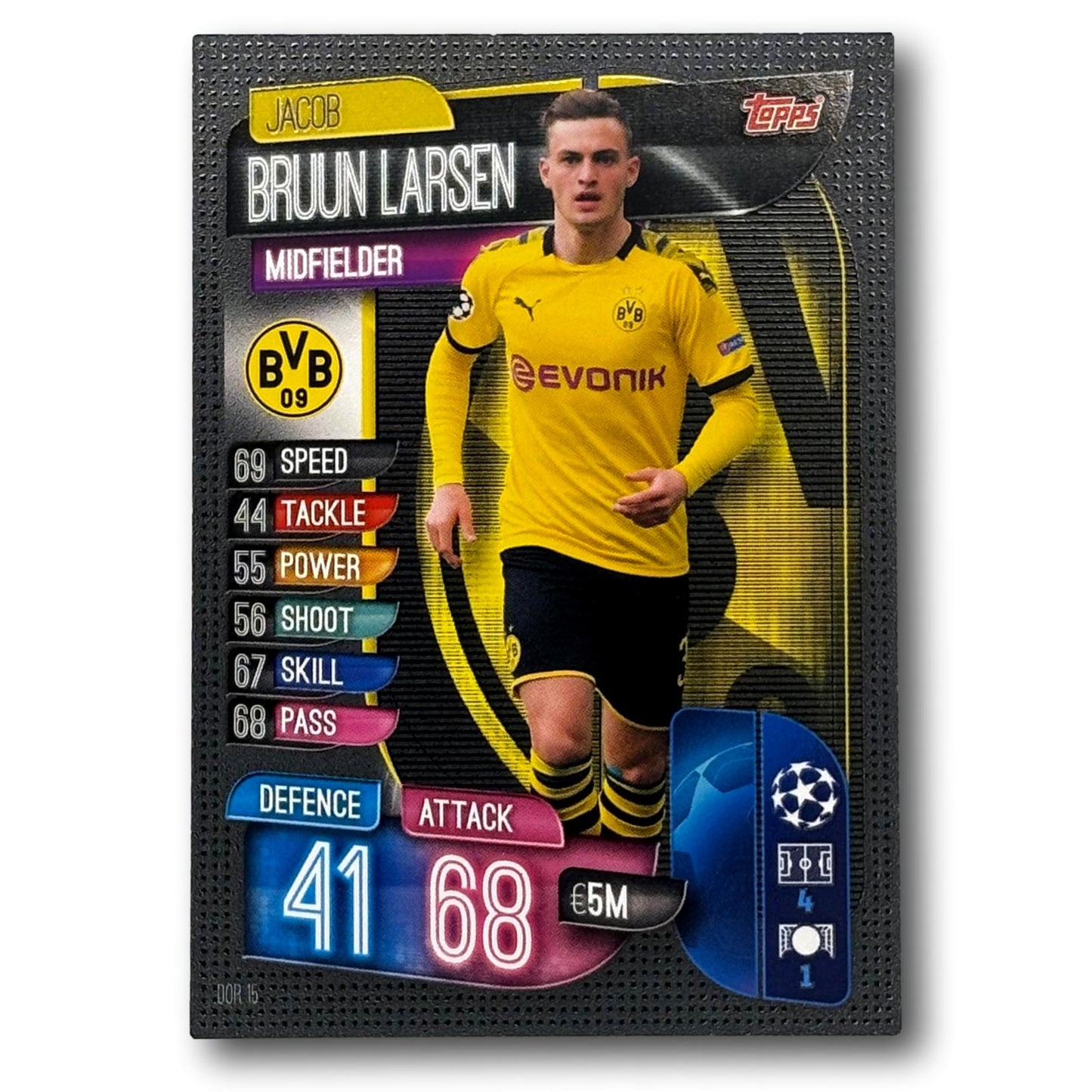 Topps Match Attax 2019/20 - Milieu de terrain - Jacob Bruun Larsen
