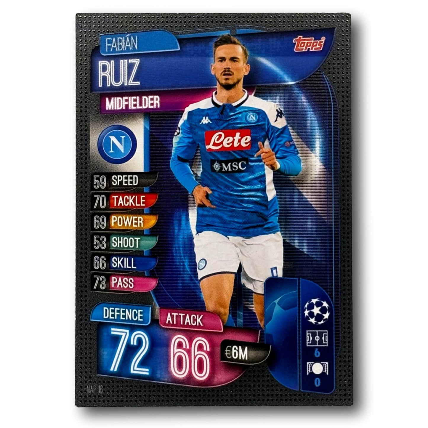 Topps Match Attax 2019/20 - Milieu de terrain - Fabián Ruiz