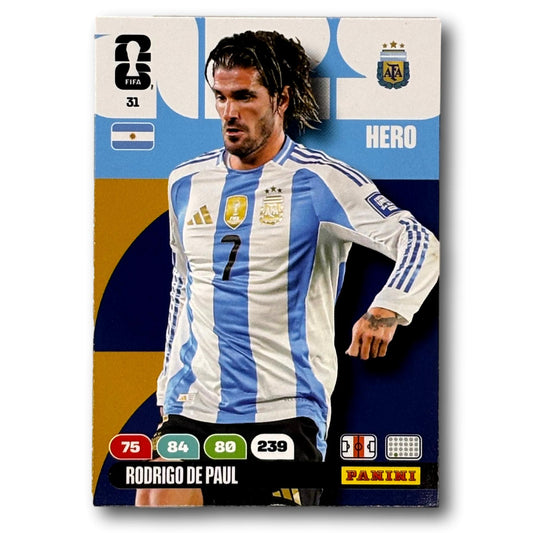 Adrenalyn FIFA World Cup 2026 - Rodrigo De Paul #31