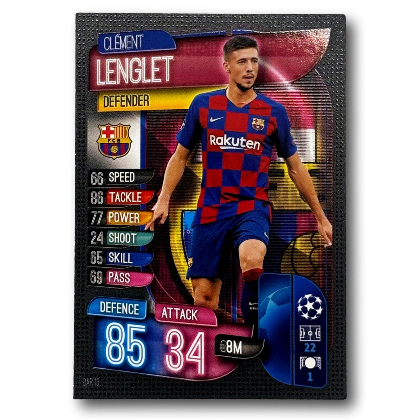 Topps Match Attax 2019/20 - Défenseur - Clément Lenglet