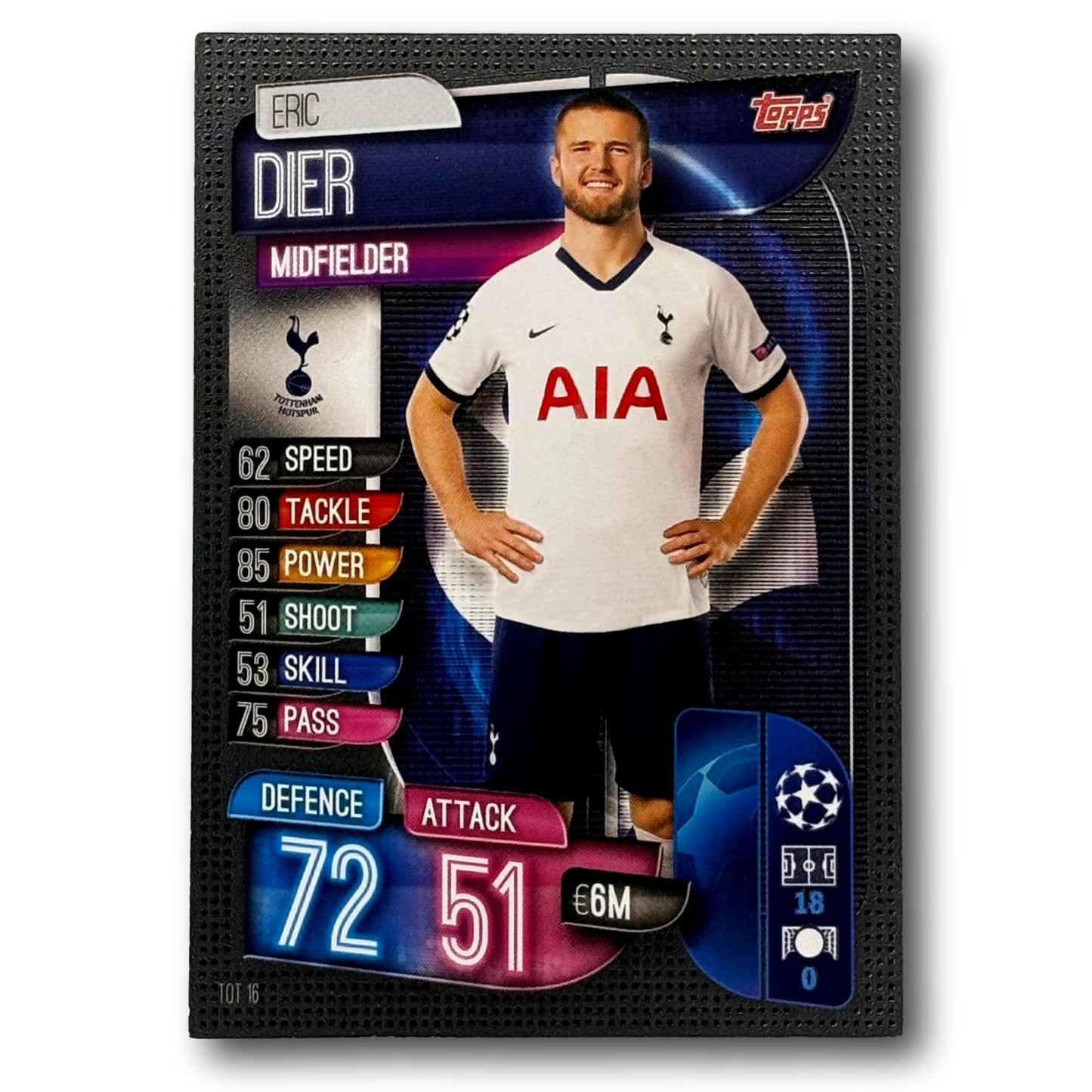 Topps Match Attax 2019/20 - Midfielder - Eric Dier