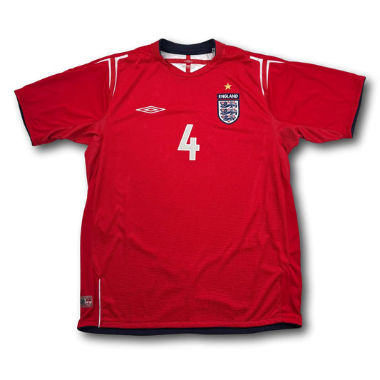 Angleterre - 2004-06 - Extérieur - L - Umbro - Gerrard #4