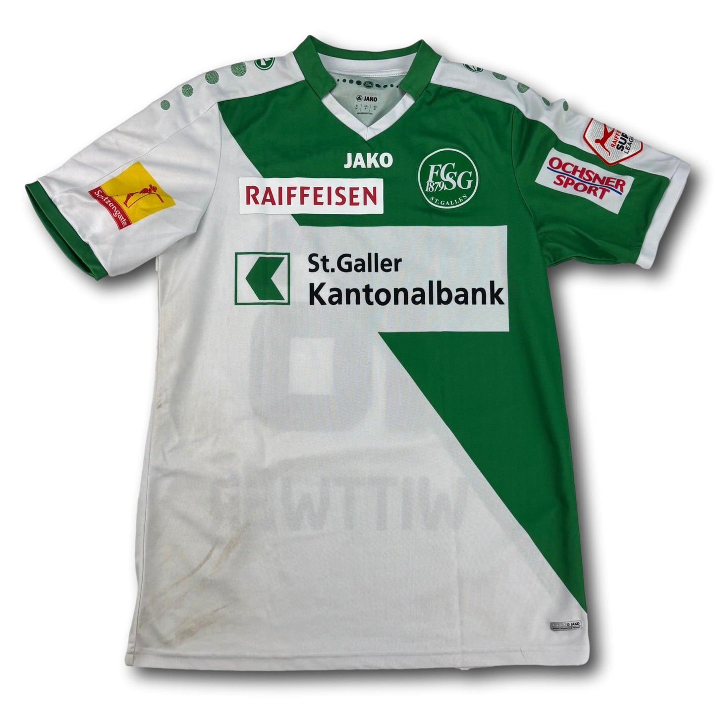 FC St. Gallen - 2016-17 - Matchworn - Heim - M - Jako - Wittwer #16