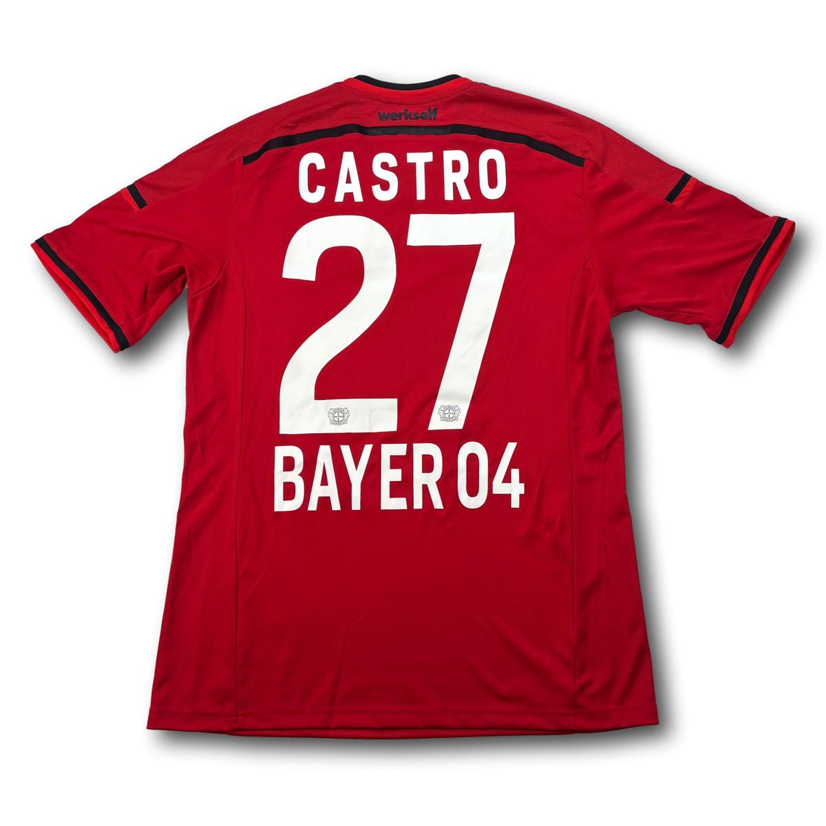 Bayer Leverkusen - 2014-15 - Match-prepared - Home - M - adidas - Castro #27