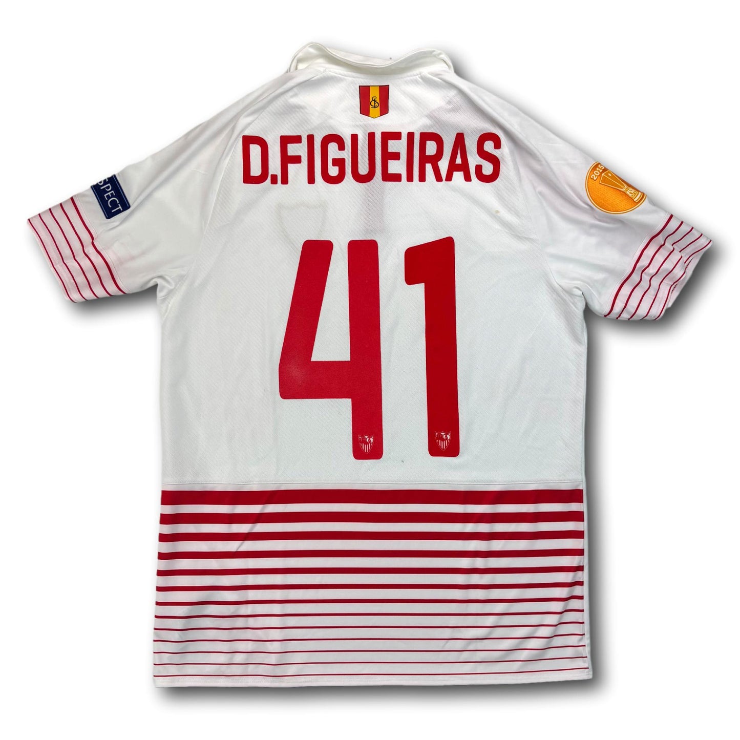 Sevilla FC - 2015-16 - Matchworn - Heim - M - New Balance - D. Figueiras #41