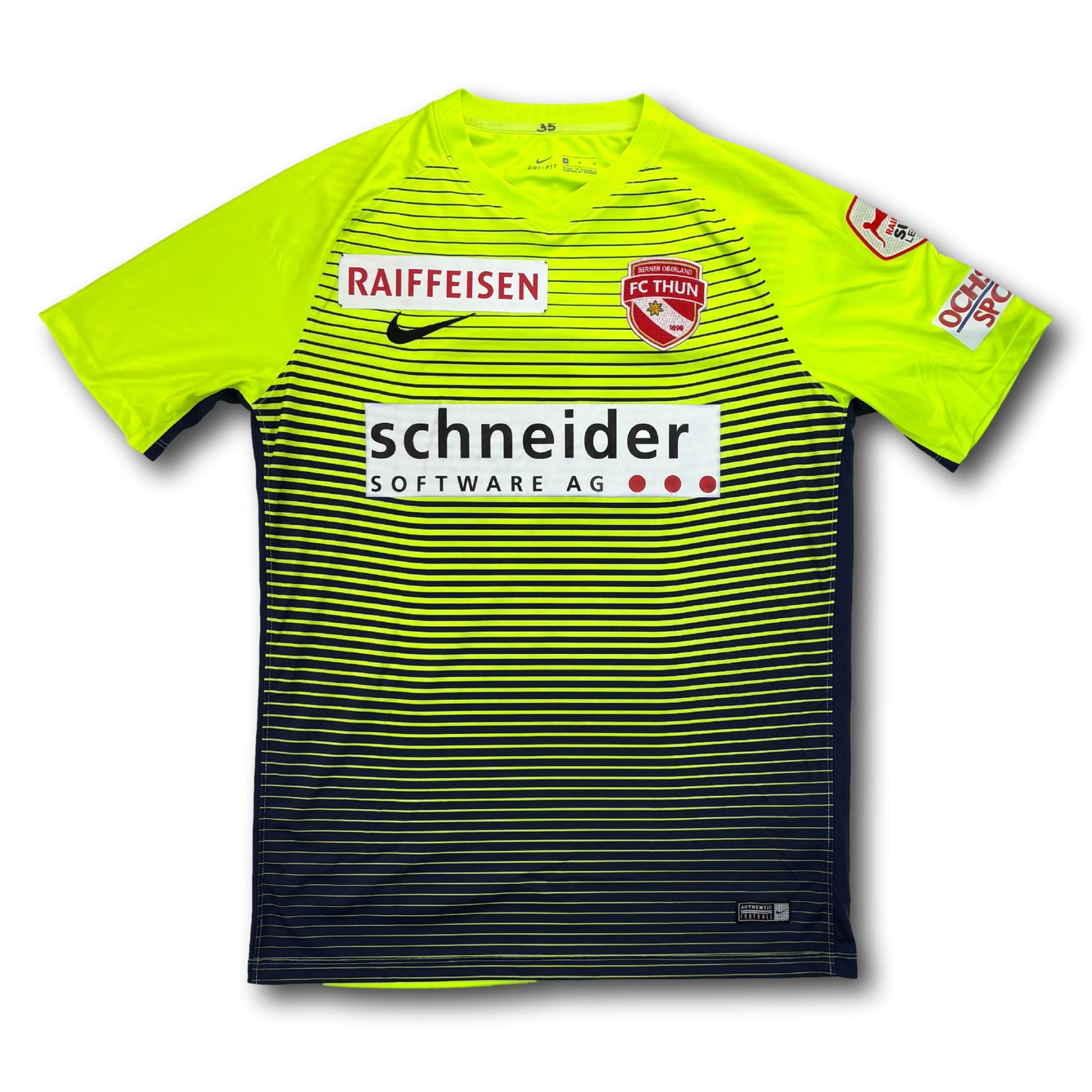 FC Thun - 2017-18 - Matchworn - Auswärts - M - Nike - Hunziker #35