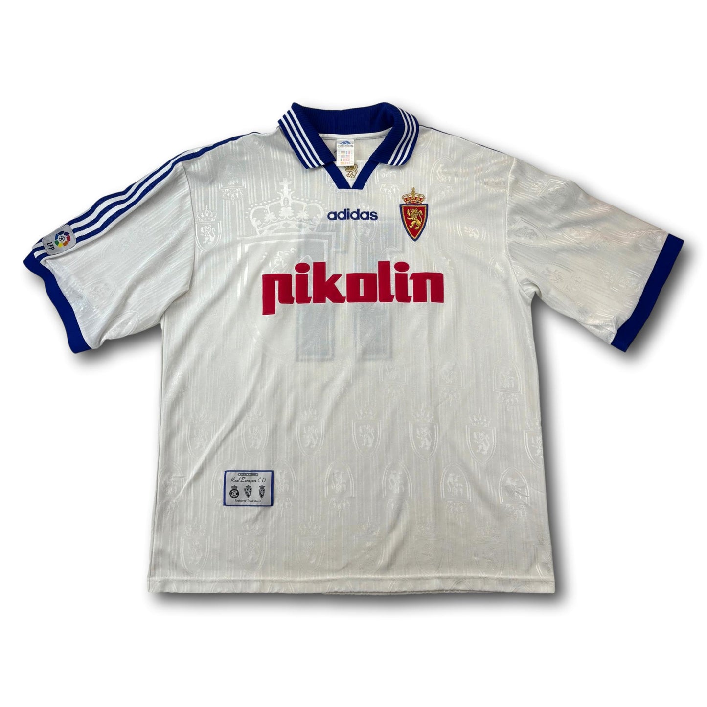 Real Saragosse - 1997-99 - Maillot porté en match - Domicile - XL - adidas - #11