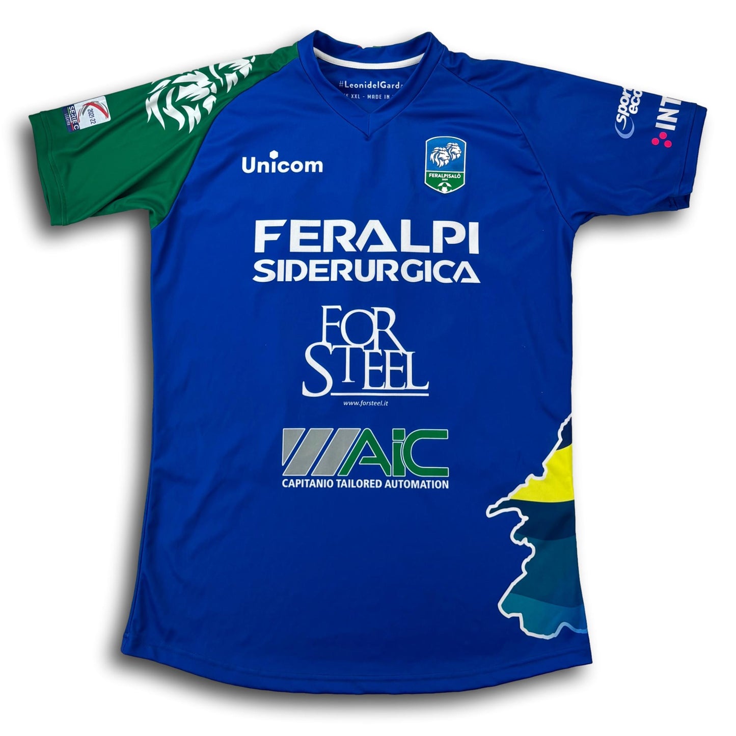 FeralpiSalò Calcio - 2021-22 - Matchworn - Domicile - XXL - Unicom - Siligardi #26