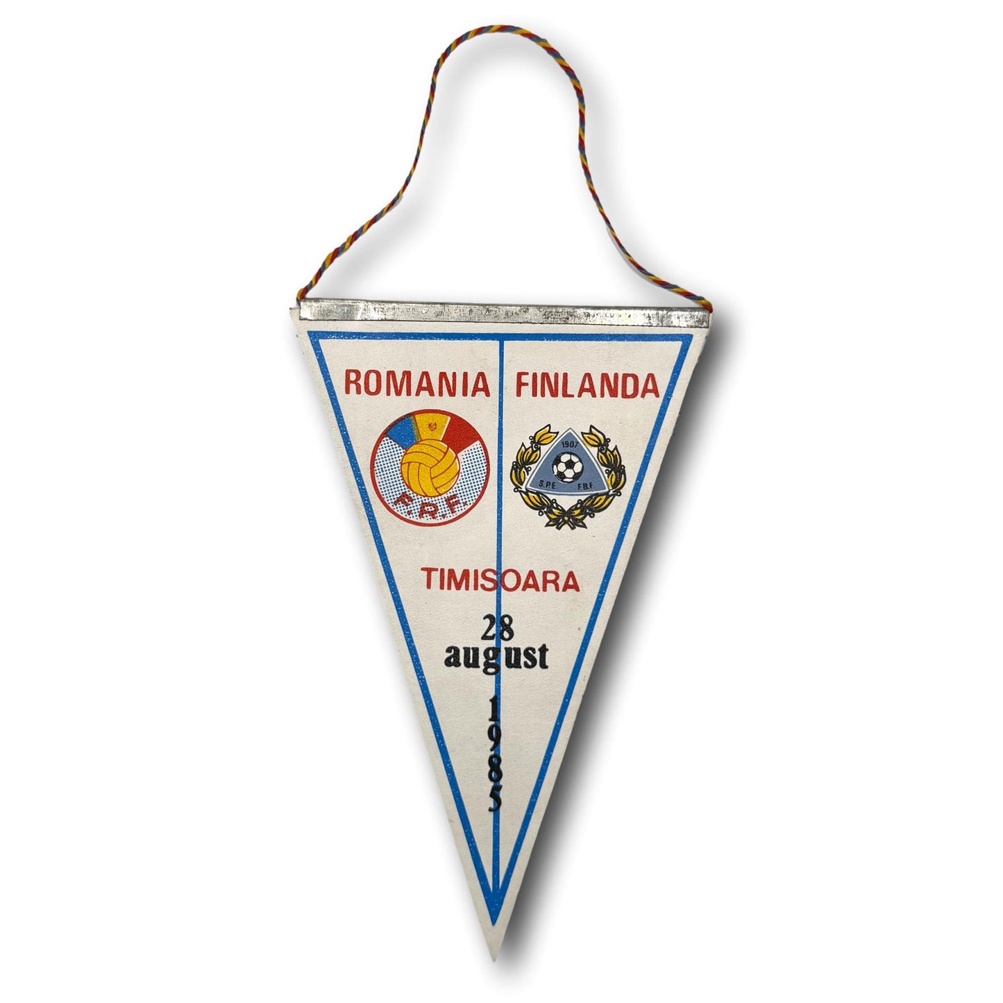 Roumanie contre Finlande - 1985 - Fanion