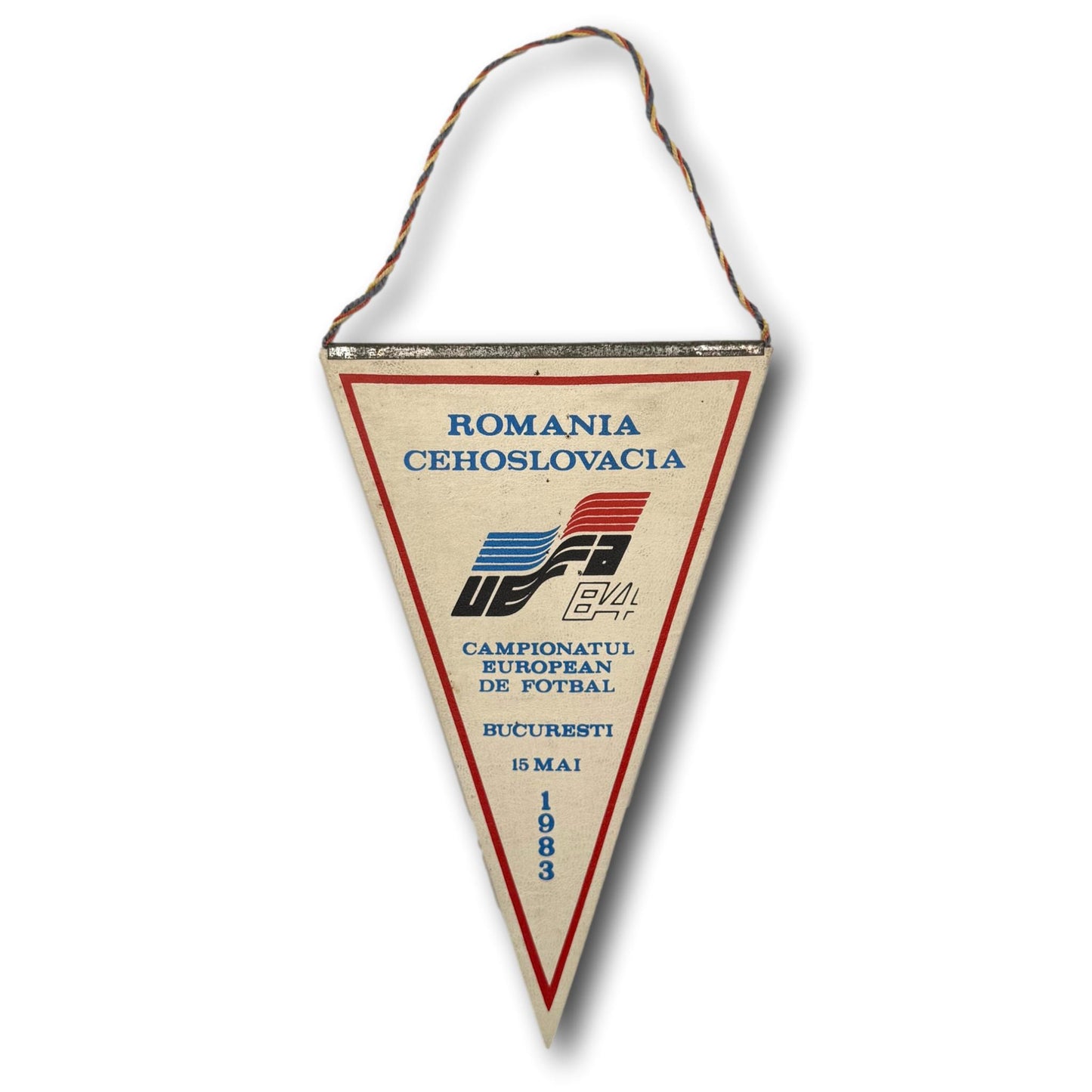 Qualifications pour le Championnat d'Europe de l'UEFA - Roumanie contre Tchécoslovaquie - 1983 - Fanion